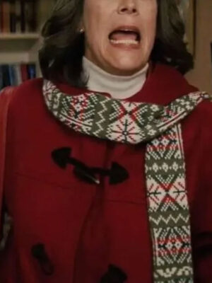 Christmas with the Kranks Jamie Lee Curtis Red Hooded Wool Coat