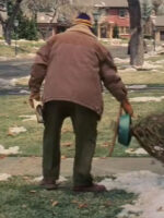 Christmas with the Kranks Kevin Chamberlin Brown Shearling Jacket