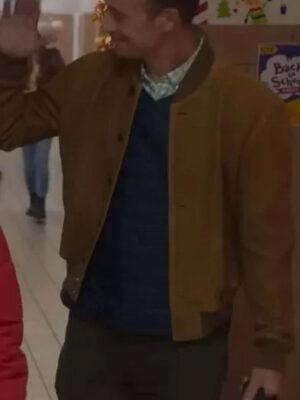Christmas with You Freddie Prinze Jr Brown Suede Leather Jacket