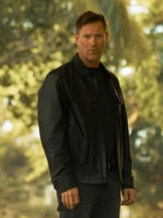 Classified 2024 Aaron Eckhart Black Leather Zipper Jacket