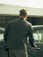 Classified 2024 Aaron Eckhart Black Leather Zipper Jacket