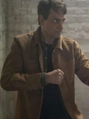 Cobra Kai 2024 Daniel LaRusso Brown Suede Leather Jacket