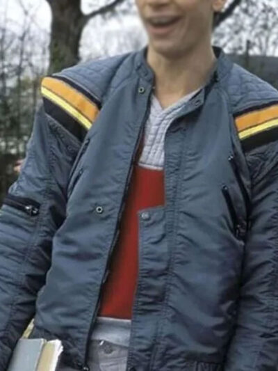 Dumb and Dumberer Lloyd Christmas Gray Zipper Jacket