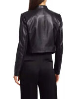 Emily In Paris Emily Cooper Black Real Leather Jacket