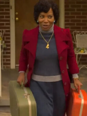 Fight Night The Million Dollar Heist Red Wool Coat