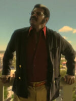 Fight Night The Million Dollar Heist Samuel L. Jackson Blue Wool Coat