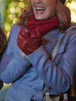 Five Star Christmas Barbara Patrick Grey Trench Wool Coat