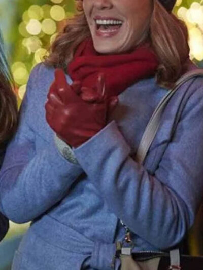 Five Star Christmas Barbara Patrick Grey Trench Wool Coat