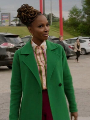 Found S02 Shanola Hampton Green Wool Coat