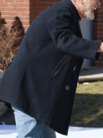 George Clooney Wolfs 2024 Black Trench Coat