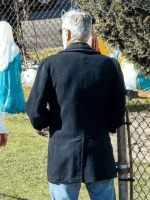 George Clooney Wolfs 2024 Black Trench Coat