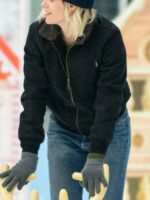 Happiest Season Kristen Stewart Black Wool Jacket