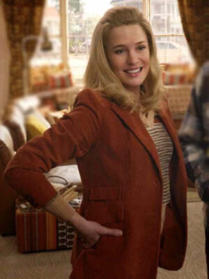 Here Robin Wright Brown Suiting Blazer