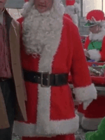 Jingle All the Way Mall Santa Red Zipper Coat