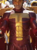 Jingle All the Way Turbo Man Costume Leather Jacket