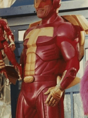 Jingle All the Way Turbo Man Costume Leather Jacket