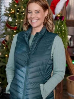 Jingle Bell Run 2024 Avery Green Puffer Zipper Vest