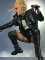 Joker Folie A Deux Lady Gaga Black Leather Zipper Jacket