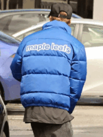 Justin Bieber Toronto Maple Leafs Blue Zip-Up Jacket