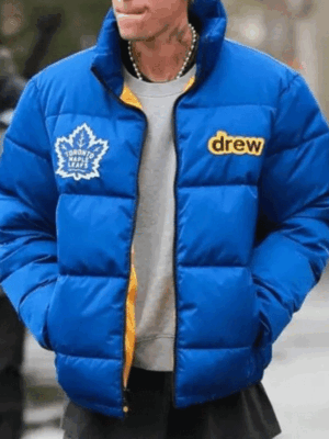 Justin Bieber Toronto Maple Leafs Blue Zip-Up Jacket