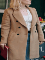 Laci J Mailey The Perfect Setting Brown Wool Coat