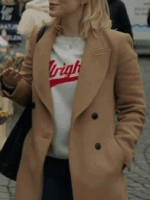 Laci J Mailey The Perfect Setting Brown Wool Coat