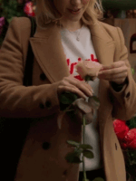 Laci J Mailey The Perfect Setting Brown Wool Coat