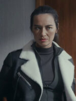 Levels 2024 Cara Gee Shearling Black Zipper Jacket