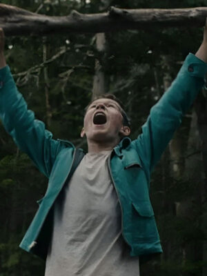 Lost On A Mountain In Maine Luke David Blumm Blue Zipper Jacket