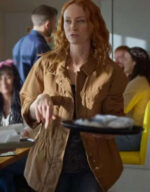 Murder In A Small Town 2024 Phyllis Diaz Brown Cotton Jacket