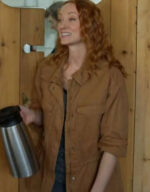 Murder In A Small Town 2024 Phyllis Diaz Brown Cotton Jacket