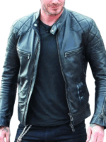 NYC David Beckham Black Leather Jacket