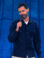 Off with His Head 2024 Hasan Minhaj Blue Cotton Shirt