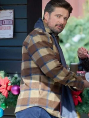Our Holiday Story 2024 Warren Christie Brown Plaid Wool Jacket