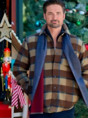 Our Holiday Story 2024 Warren Christie Brown Plaid Wool Jacket