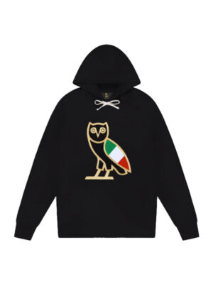 OVO International OG Italy Black Fleece Pullover Hoodie