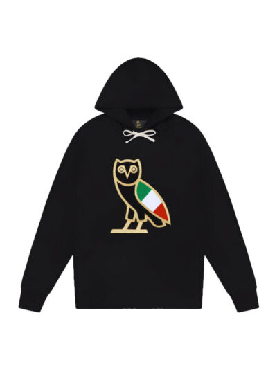 OVO International OG Italy Black Fleece Pullover Hoodie