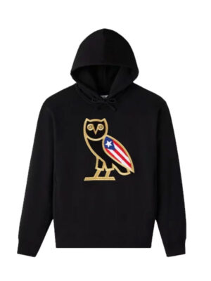 OVO International OG Puerto Rico Black Fleece Pullover Hoodie