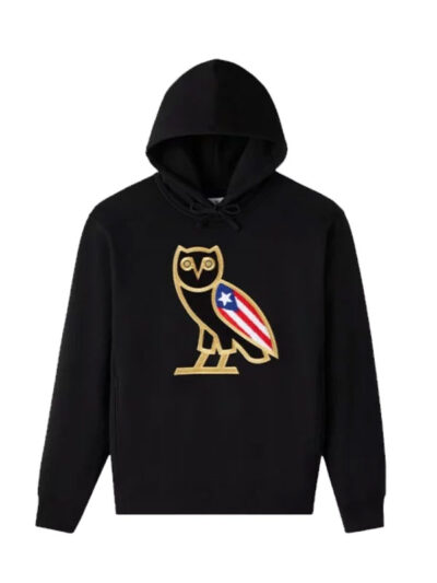 OVO International OG Puerto Rico Black Fleece Pullover Hoodie