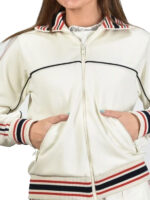 Real Housewives of Potomac S09 Jassi Rideaux White Fleece Jacket