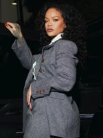 Rihanna Beverly Hills Grey Suiting Blazer