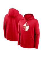 San Francisco 49ers Club Red Fleece Pullover Hoodie