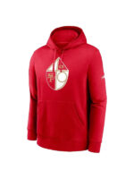 San Francisco 49ers Club Red Fleece Pullover Hoodie