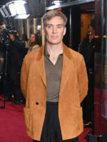 Small Things Like These 2024 Cillian Murphy Brown Suede Blazer