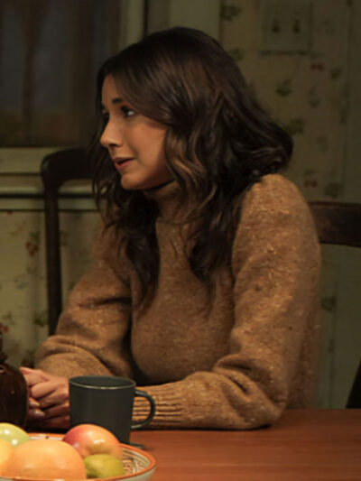 Superman & Lois S04 Lana Lang Cushing Brown Knitted Sweater