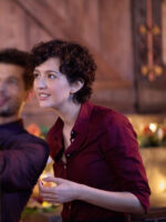 The 5-Year Christmas Party 2024 Katie Findlay Maroon Cotton Shirt