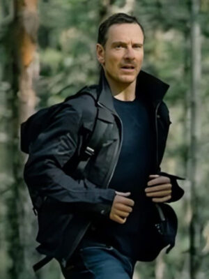 The Agency 2024 Michael Fassbender Black Cotton Jacket