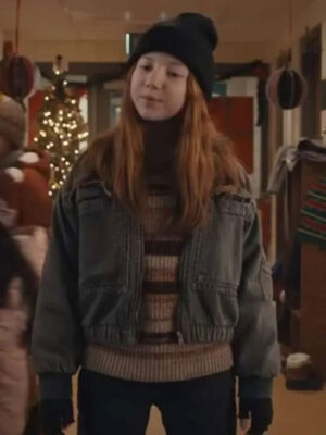 The Best Christmas Pageant Ever Beatrice Schneider Grey Cotton Jacket