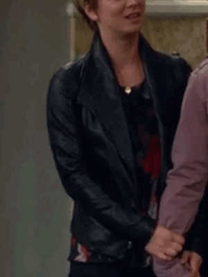 The Big Bang Theory Season 08 Penny Black Leather Jacket
