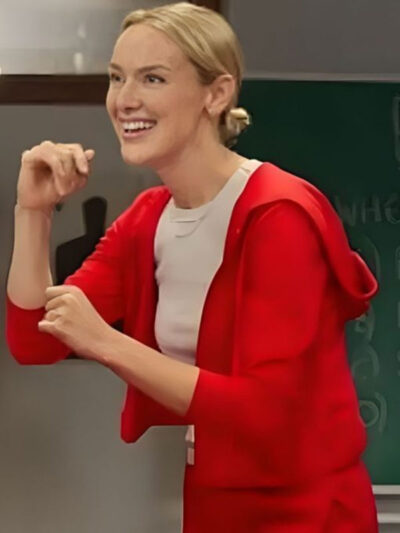 The Christmas Charade Rachel Skarsten Red Fleece Hoodie
